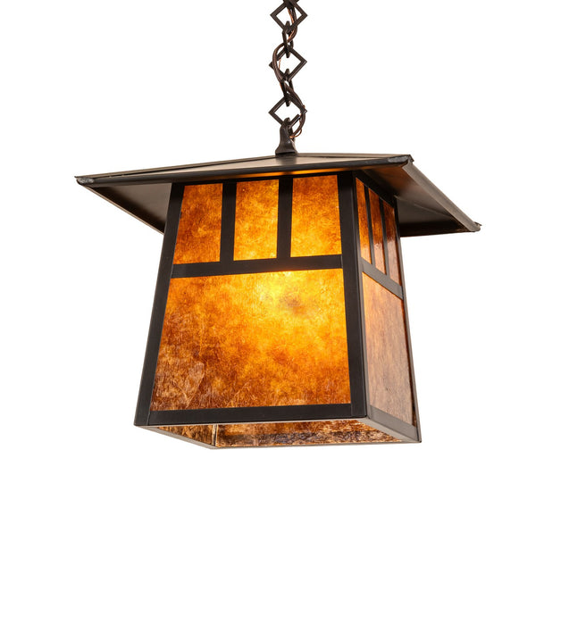 Meyda Tiffany 283775 One Light Pendant, Craftsman Brown