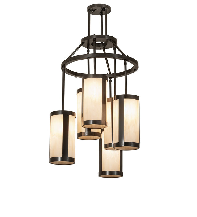 Meyda Tiffany 283785 Six Light Chandelier, Timeless Bronze