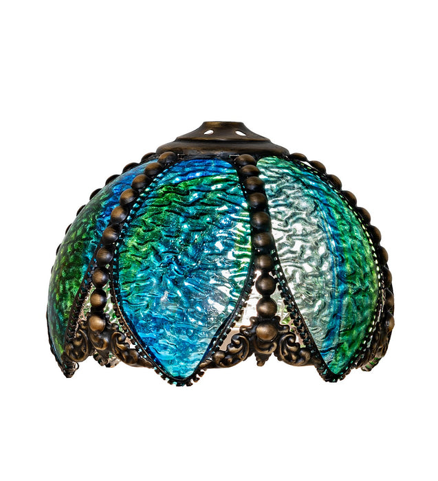 Meyda Tiffany 283870 Shade, Highlighted Craftsman Brown