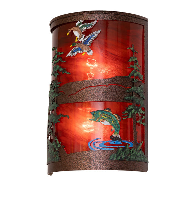 Meyda Tiffany 284058 Two Light Wall Sconce, New Copper Vein