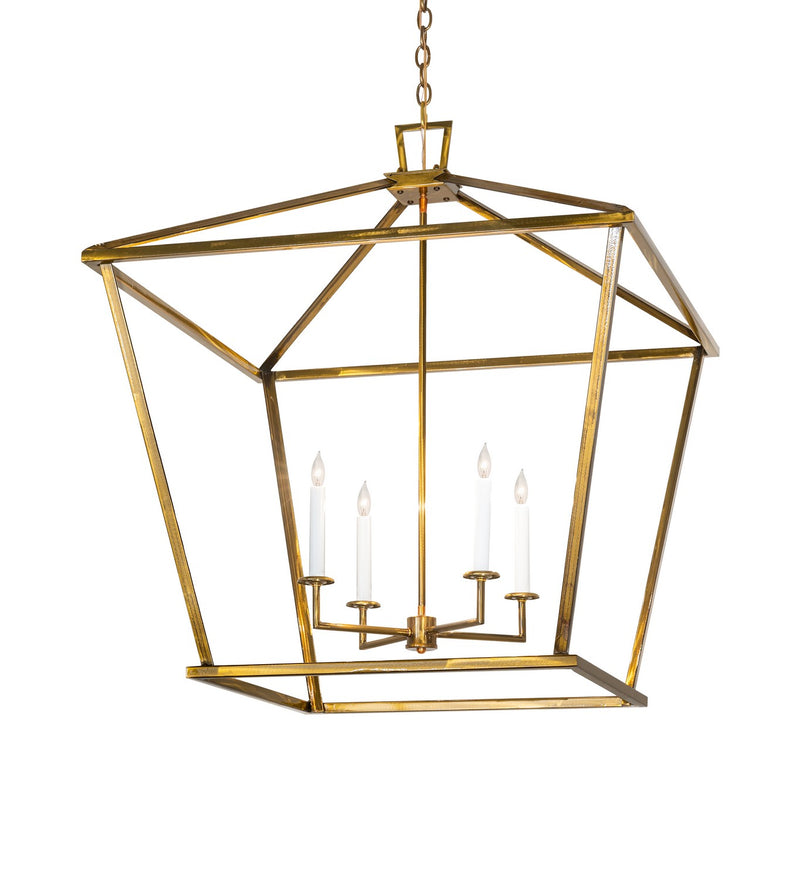 Meyda Tiffany 286955 Four Light Pendant, Transparent Gold