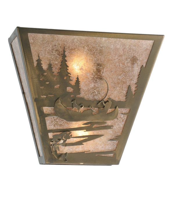 Meyda Tiffany 287894 Two Light Wall Sconce, Antique Copper