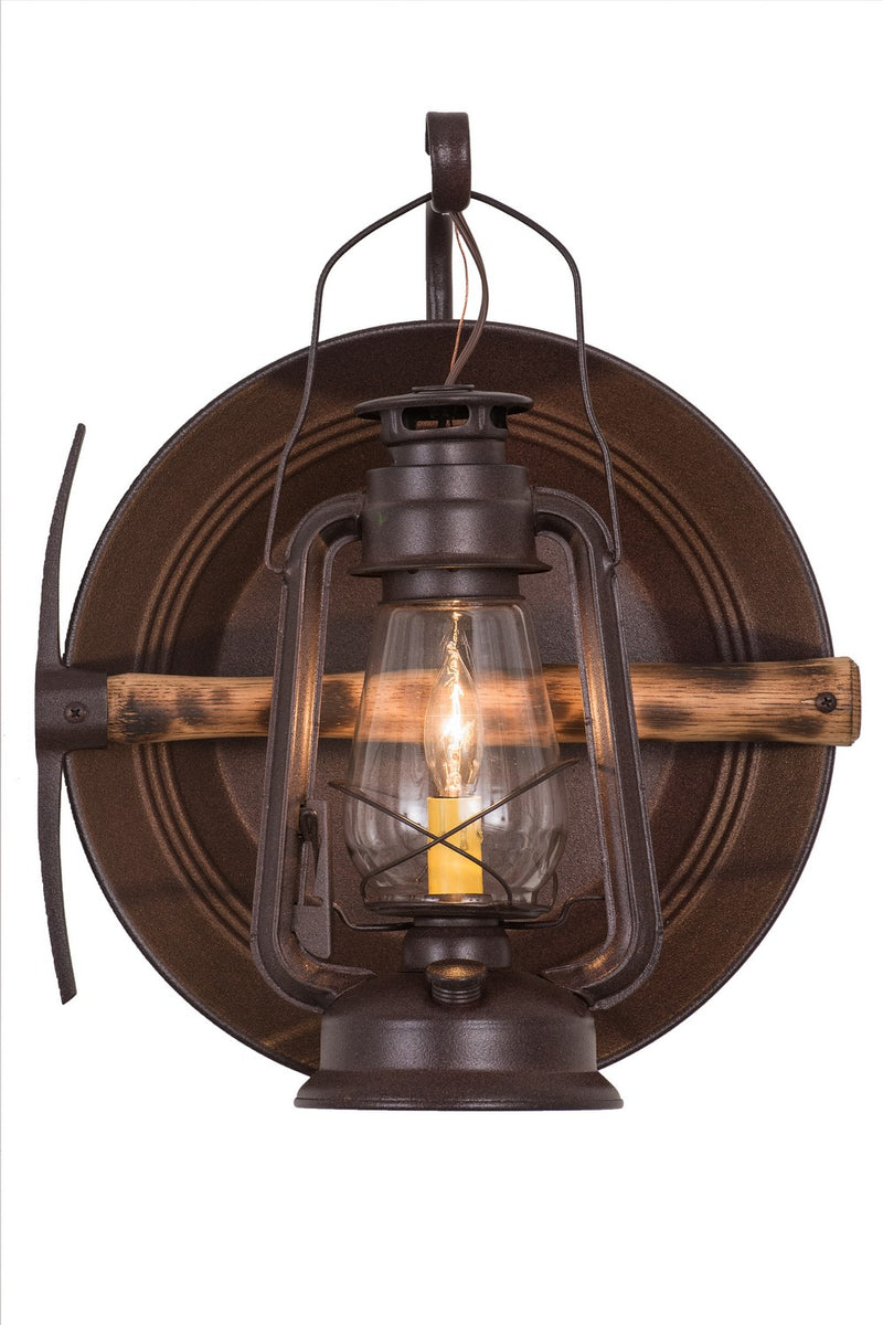 Meyda Tiffany 288033 One Light Wall Sconce, Distressed Rust