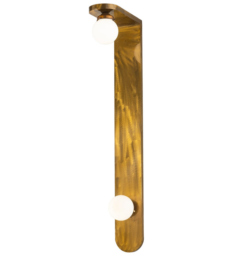 Meyda Tiffany 278098 LED Wall Sconce, Transparent Gold