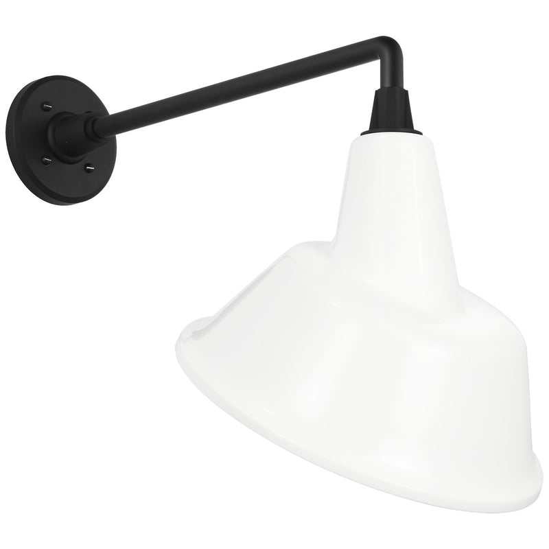 Visual Comfort Signature TOB 2812MBK/S3-WHT LED Barn Light, Matte Black