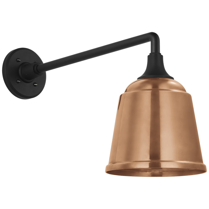 Visual Comfort Signature TOB 2812MBK/S5-SC LED Barn Light, Matte Black