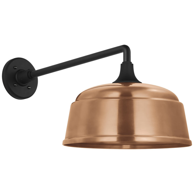 Visual Comfort Signature TOB 2812MBK/S6-SC LED Barn Light, Matte Black
