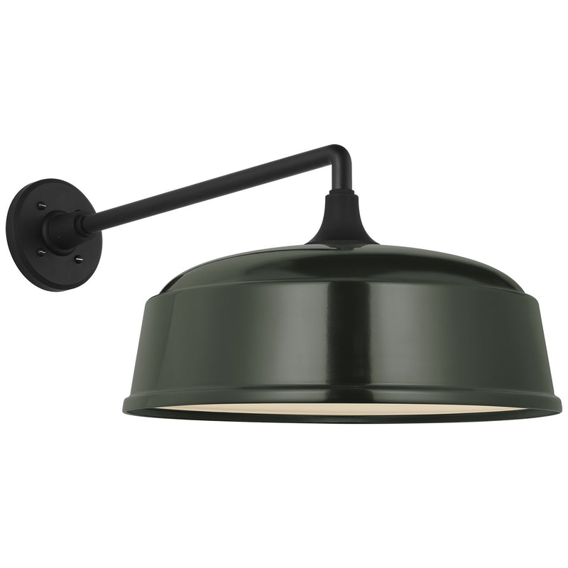 Visual Comfort Signature TOB 2812MBK/S7-G LED Barn Light, Matte Black