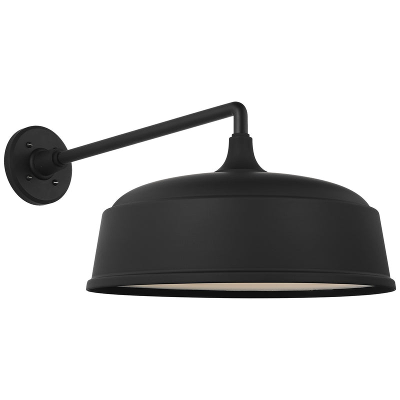 Visual Comfort Signature TOB 2812MBK/S7-MBK LED Barn Light, Matte Black