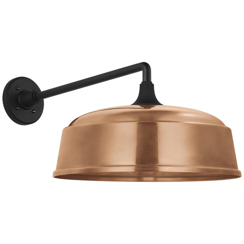 Visual Comfort Signature TOB 2812MBK/S7-SC LED Barn Light, Matte Black