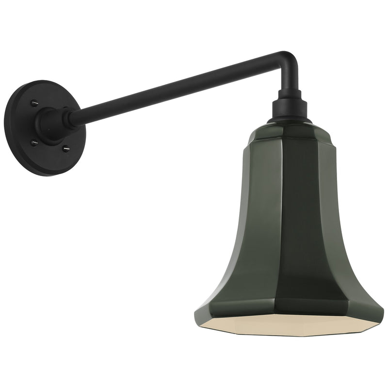 Visual Comfort Signature TOB 2812MBK/S8-G LED Barn Light, Matte Black