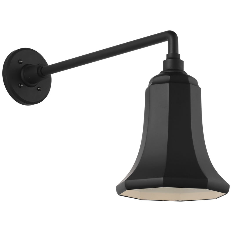 Visual Comfort Signature TOB 2812MBK/S8-MBK LED Barn Light, Matte Black