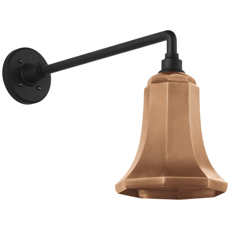 Visual Comfort Signature TOB 2812MBK/S8-SC LED Barn Light, Matte Black