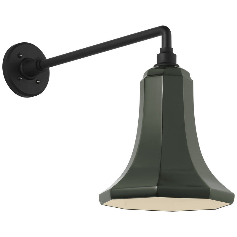 Visual Comfort Signature TOB 2812MBK/S9-G LED Barn Light, Matte Black