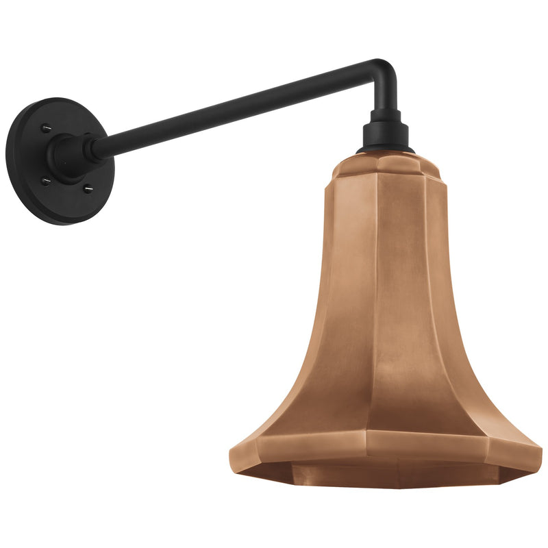 Visual Comfort Signature TOB 2812MBK/S9-SC LED Barn Light, Matte Black