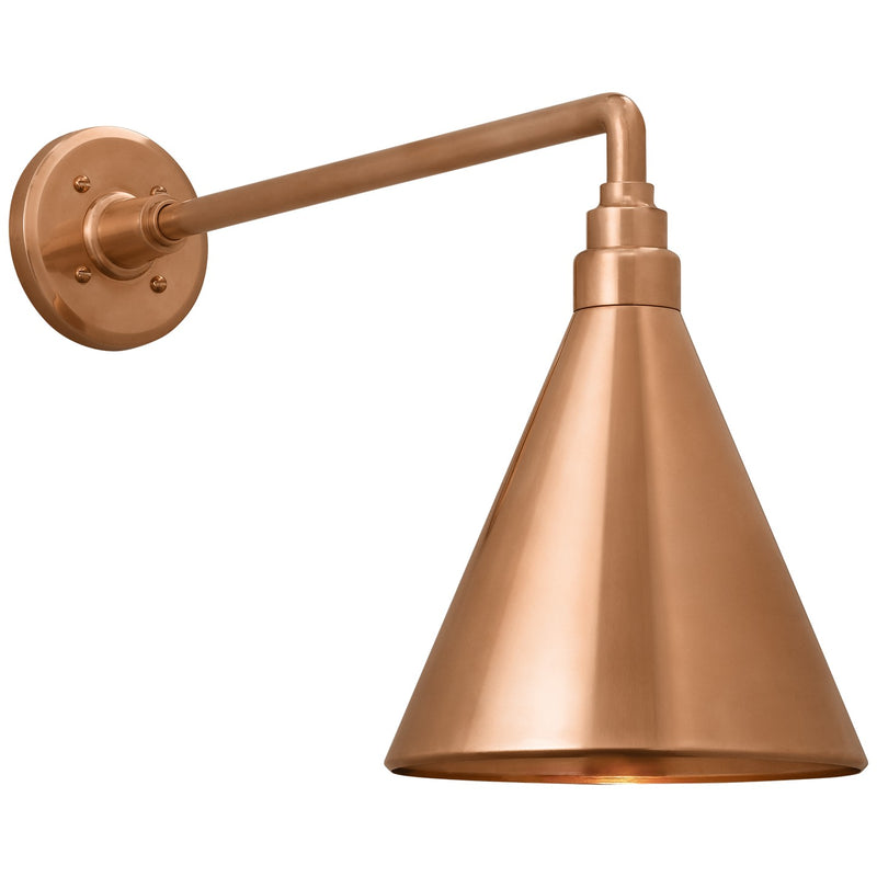 Visual Comfort Signature TOB 2812SC/S10-SC LED Barn Light, Soft Copper