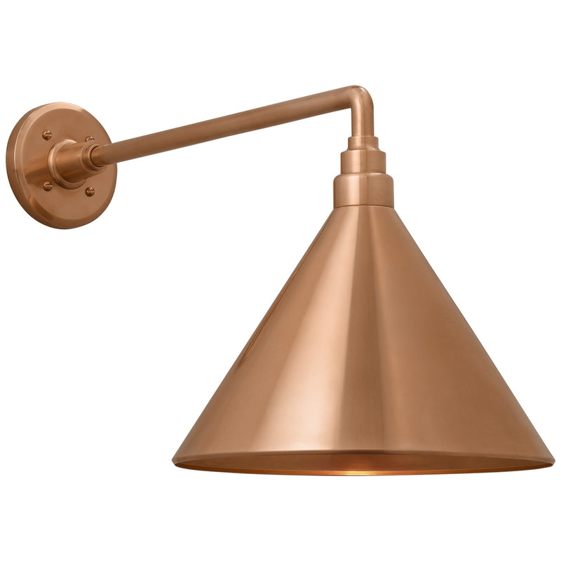 Visual Comfort Signature TOB 2812SC/S11-SC LED Barn Light, Soft Copper
