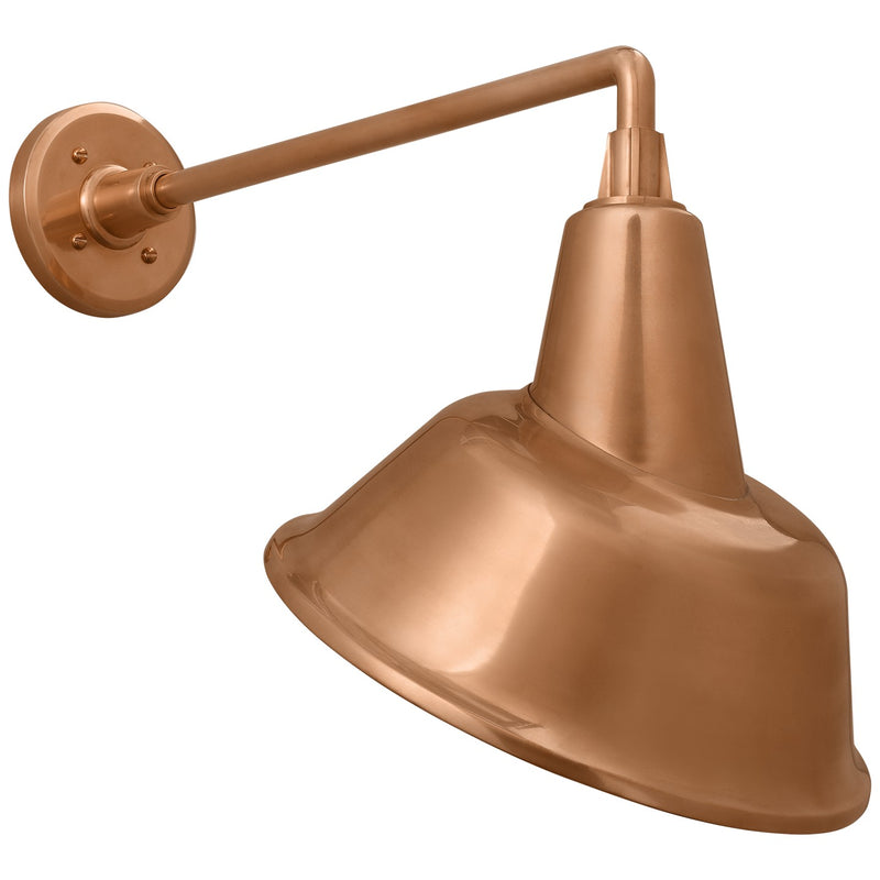 Visual Comfort Signature TOB 2812SC/S3-SC LED Barn Light, Soft Copper
