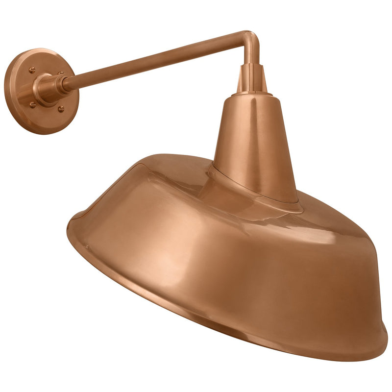 Visual Comfort Signature TOB 2812SC/S4-SC LED Barn Light, Soft Copper