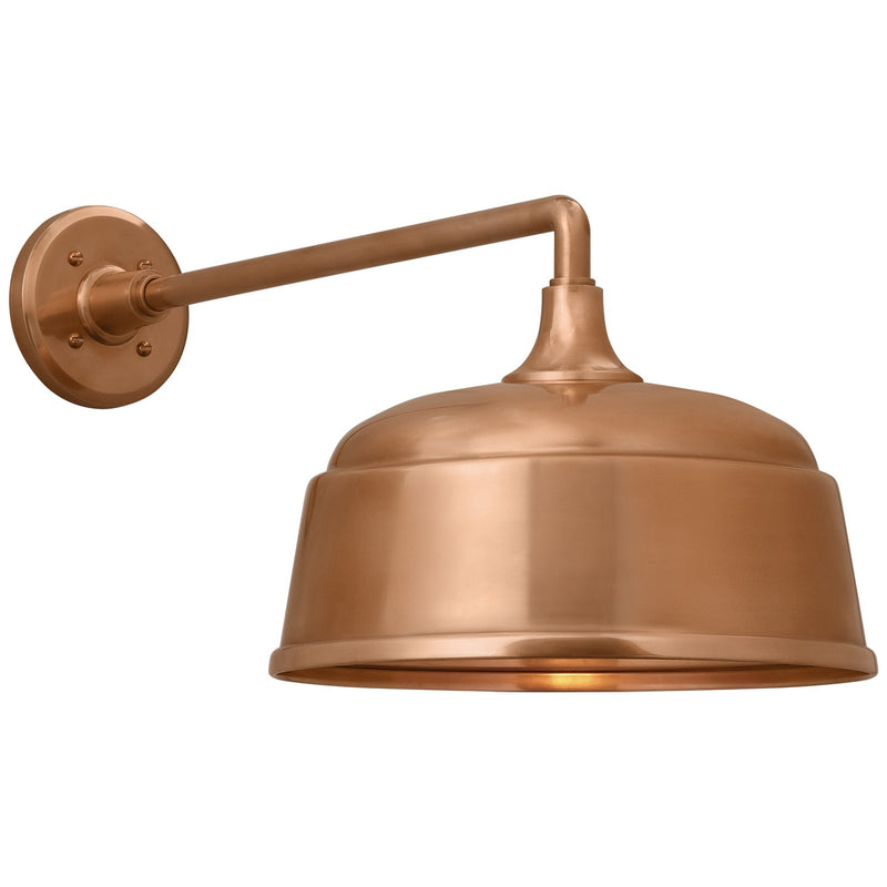 Visual Comfort Signature TOB 2812SC/S6-SC LED Barn Light, Soft Copper