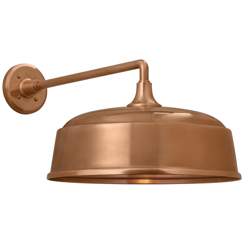 Visual Comfort Signature TOB 2812SC/S7-SC LED Barn Light, Soft Copper