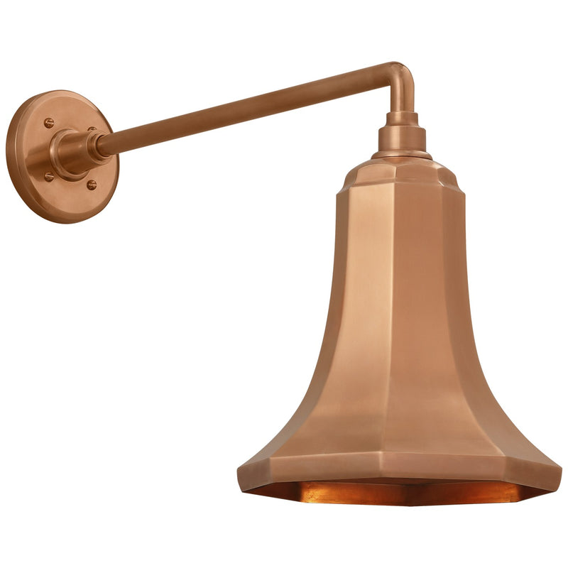Visual Comfort Signature TOB 2812SC/S9-SC LED Barn Light, Soft Copper