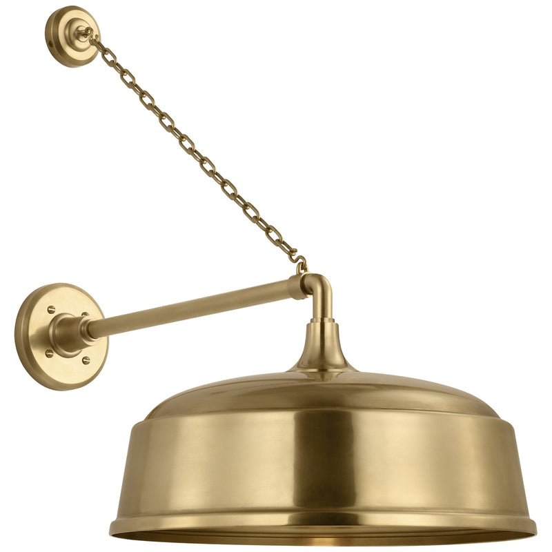 Visual Comfort Signature TOB 2813HAB/S7-HAB LED Barn Light, Hand-Rubbed Antique Brass