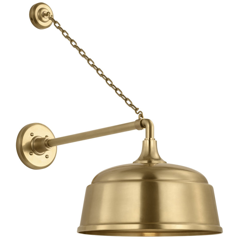 Visual Comfort Signature TOB 2813HAB/S6-HAB LED Barn Light, Hand-Rubbed Antique Brass