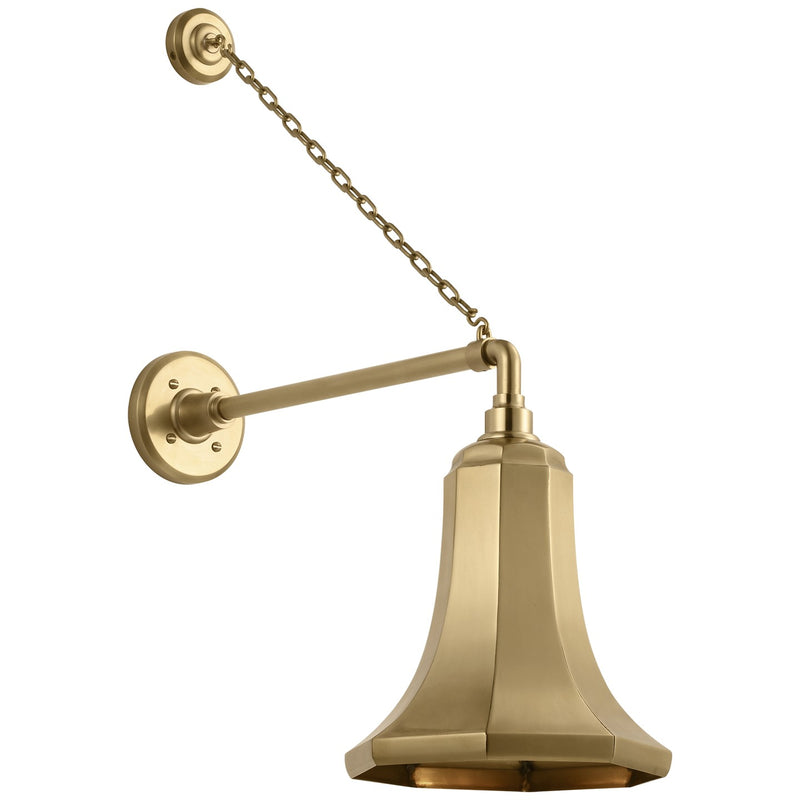 Visual Comfort Signature TOB 2813HAB/S9-HAB LED Barn Light, Hand-Rubbed Antique Brass