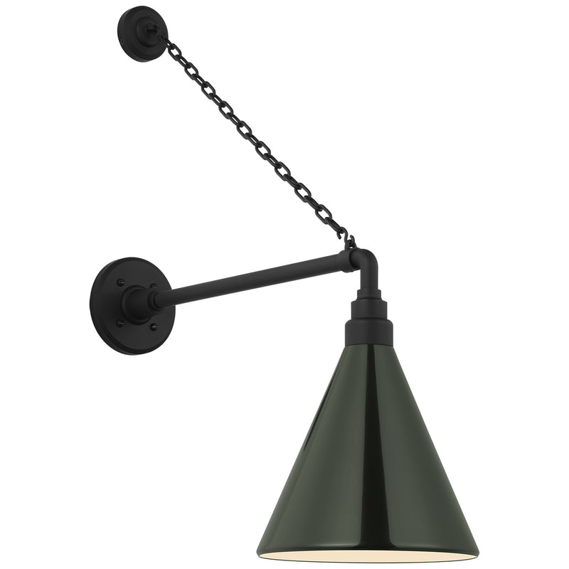 Visual Comfort Signature TOB 2813MBK/S10-G LED Barn Light, Matte Black