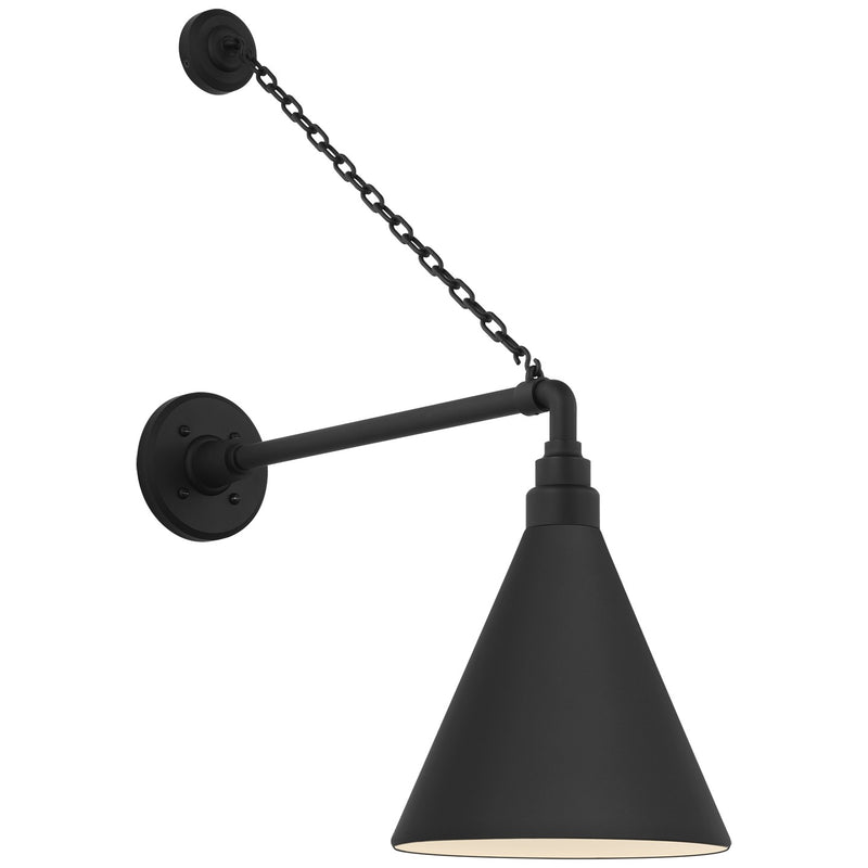 Visual Comfort Signature TOB 2813MBK/S10-MBK LED Barn Light, Matte Black