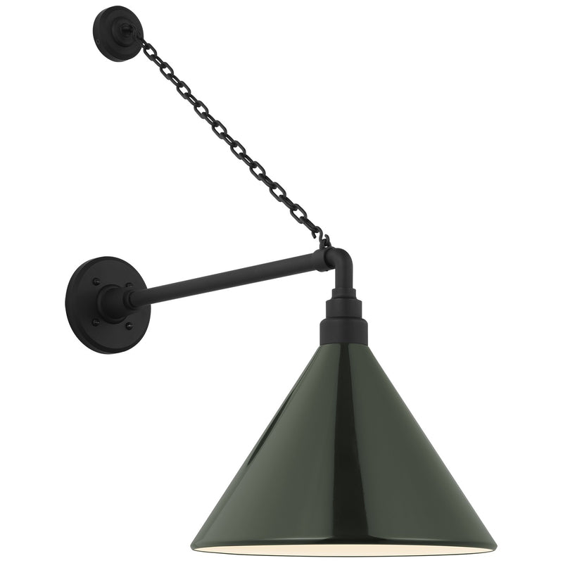 Visual Comfort Signature TOB 2813MBK/S11-G LED Barn Light, Matte Black