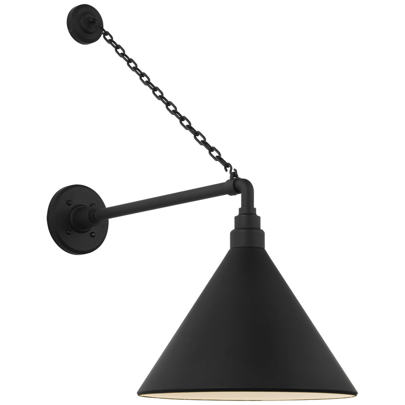 Visual Comfort Signature TOB 2813MBK/S11-MBK LED Barn Light, Matte Black