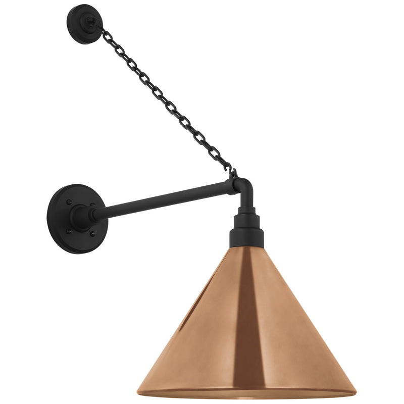 Visual Comfort Signature TOB 2813MBK/S11-SC LED Barn Light, Matte Black