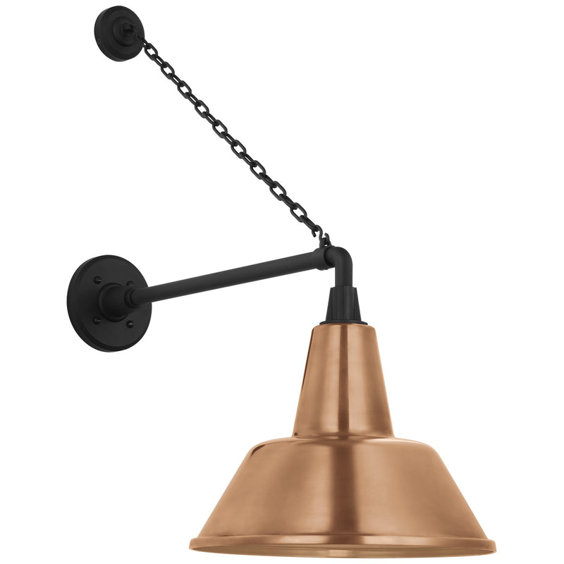 Visual Comfort Signature TOB 2813MBK/S1-SC LED Barn Light, Matte Black