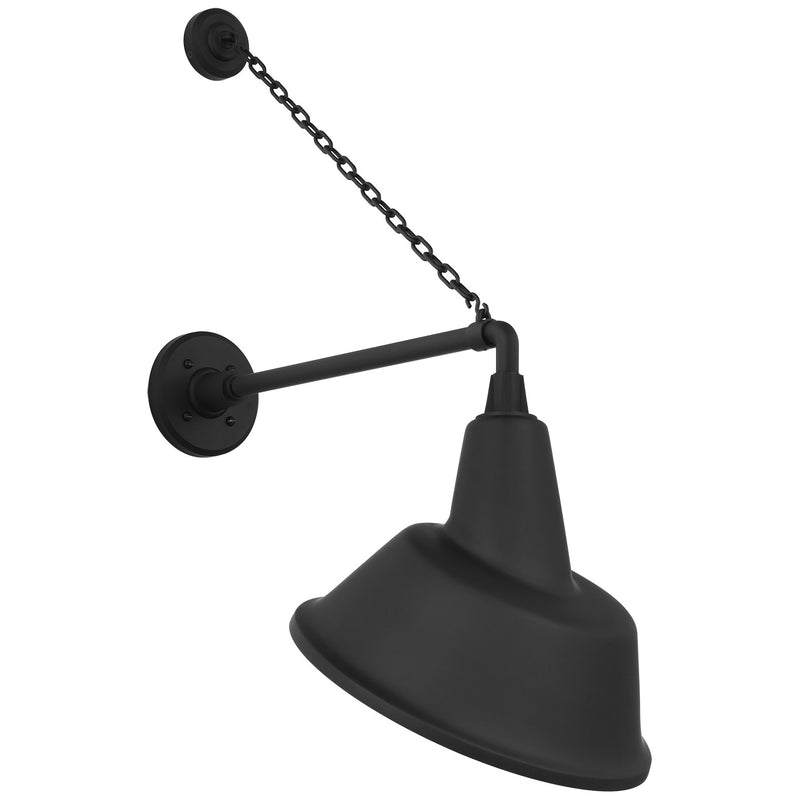 Visual Comfort Signature TOB 2813MBK/S3-MBK LED Barn Light, Matte Black