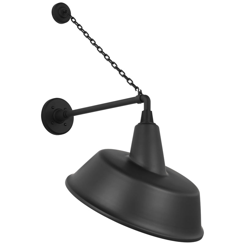 Visual Comfort Signature TOB 2813MBK/S4-MBK LED Barn Light, Matte Black