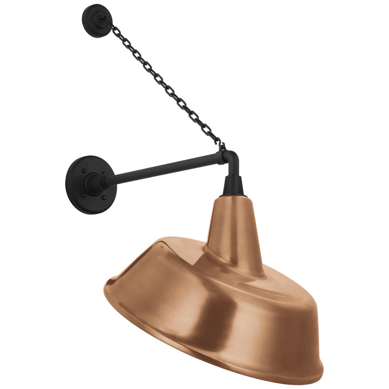 Visual Comfort Signature TOB 2813MBK/S4-SC LED Barn Light, Matte Black