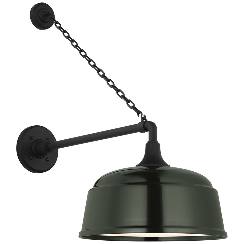 Visual Comfort Signature TOB 2813MBK/S6-G LED Barn Light, Matte Black