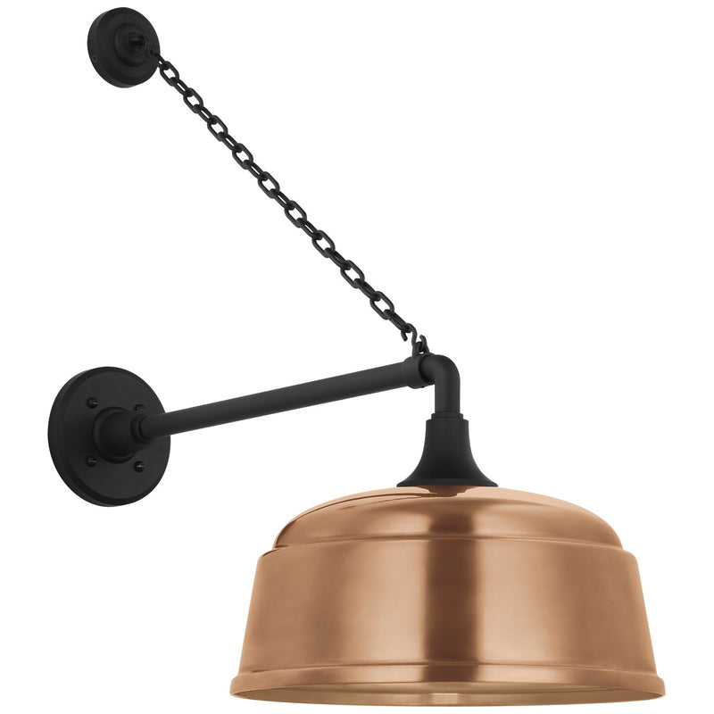 Visual Comfort Signature TOB 2813MBK/S6-SC LED Barn Light, Matte Black