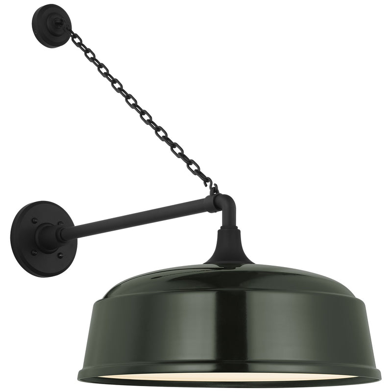 Visual Comfort Signature TOB 2813MBK/S7-G LED Barn Light, Matte Black