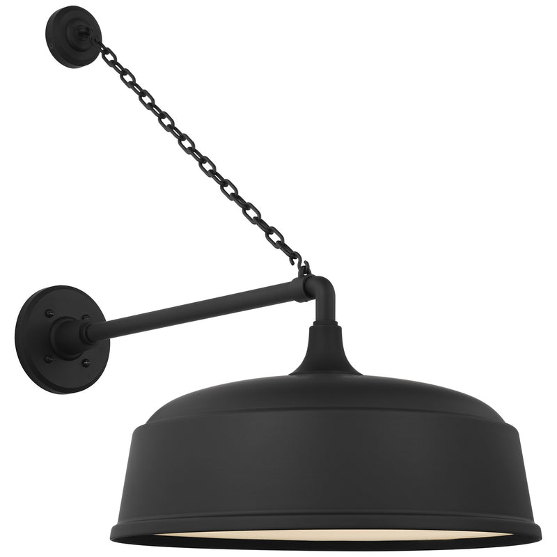 Visual Comfort Signature TOB 2813MBK/S7-MBK LED Barn Light, Matte Black