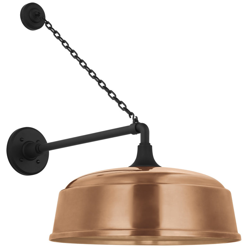 Visual Comfort Signature TOB 2813MBK/S7-SC LED Barn Light, Matte Black