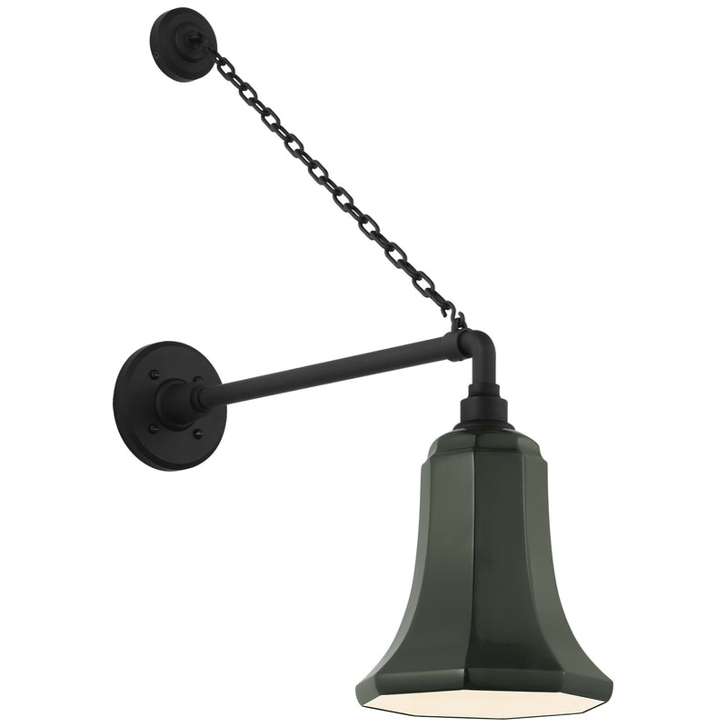Visual Comfort Signature TOB 2813MBK/S8-G LED Barn Light, Matte Black