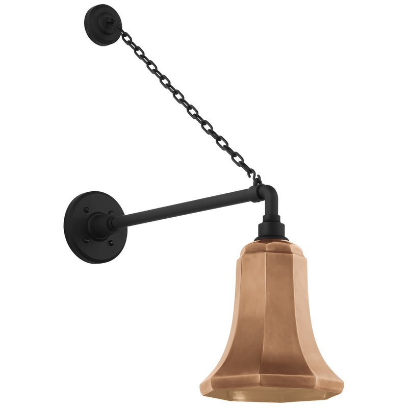 Visual Comfort Signature TOB 2813MBK/S8-SC LED Barn Light, Matte Black