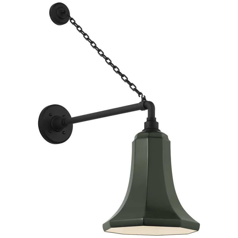 Visual Comfort Signature TOB 2813MBK/S9-G LED Barn Light, Matte Black