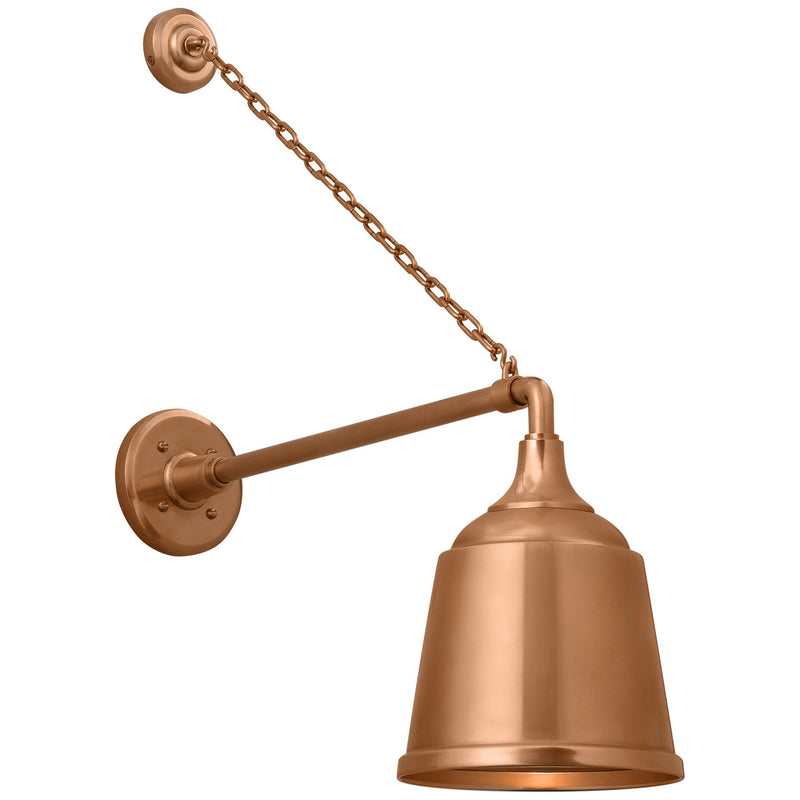 Visual Comfort Signature TOB 2813SC/S5-SC LED Barn Light, Soft Copper