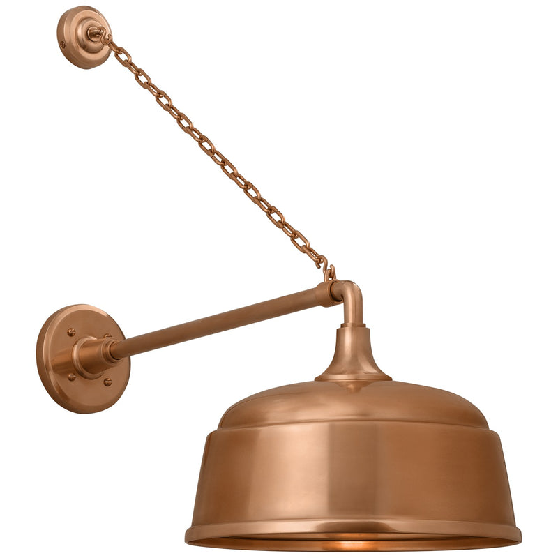 Visual Comfort Signature TOB 2813SC/S6-SC LED Barn Light, Soft Copper