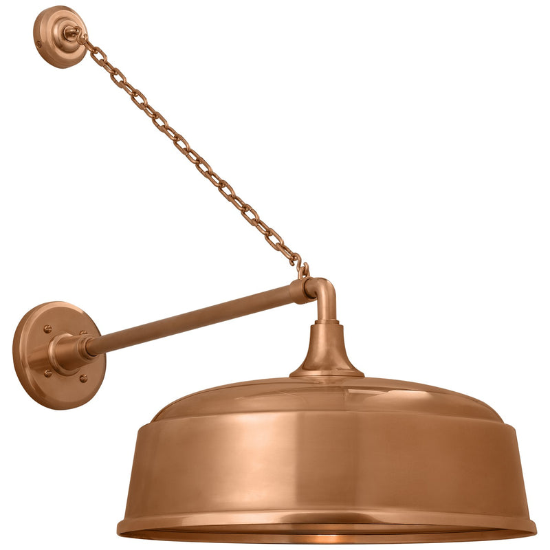 Visual Comfort Signature TOB 2813SC/S7-SC LED Barn Light, Soft Copper