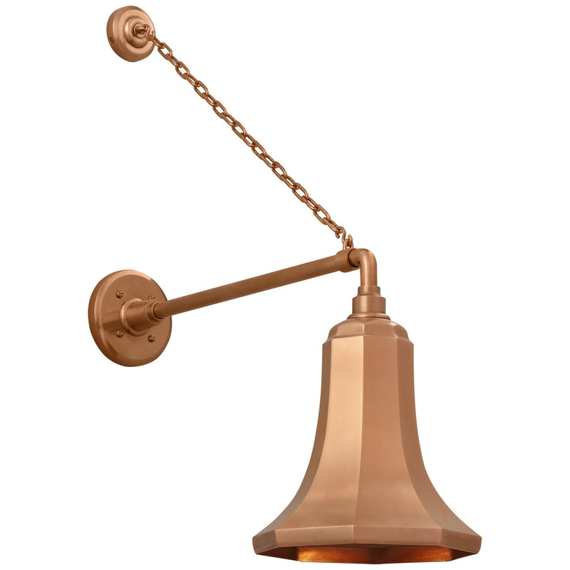 Visual Comfort Signature TOB 2813SC/S9-SC LED Barn Light, Soft Copper